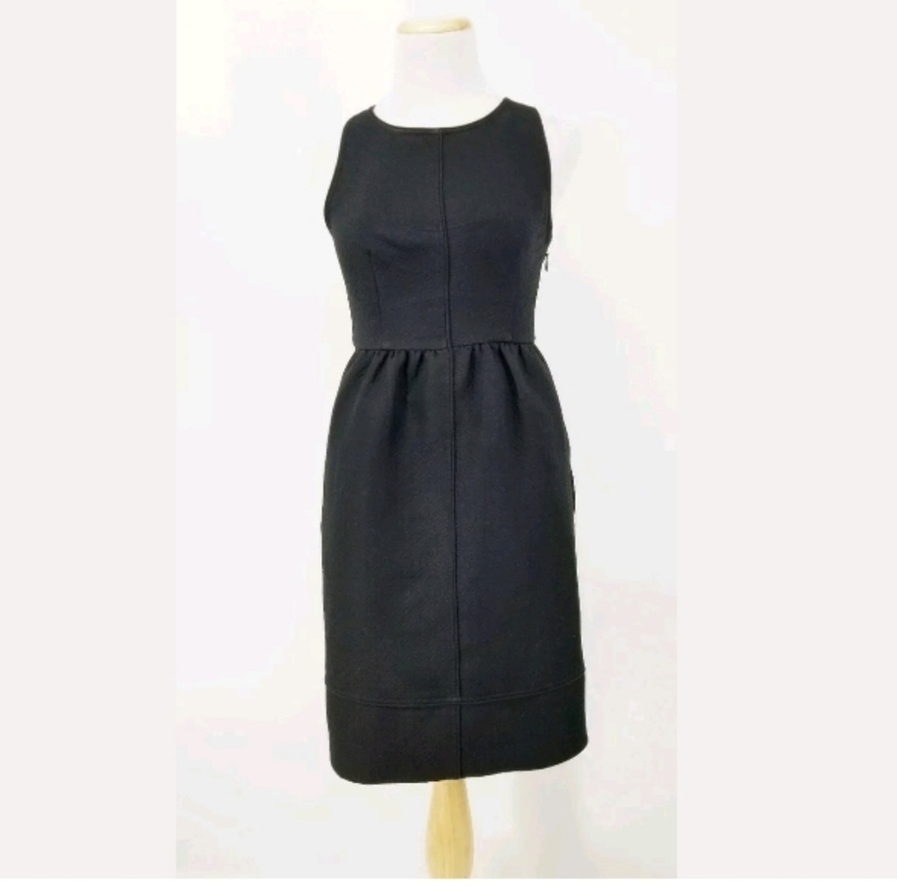 Anthropologie 0 Maeve Rokin Cross Back Dress Black - Picture 2 of 6